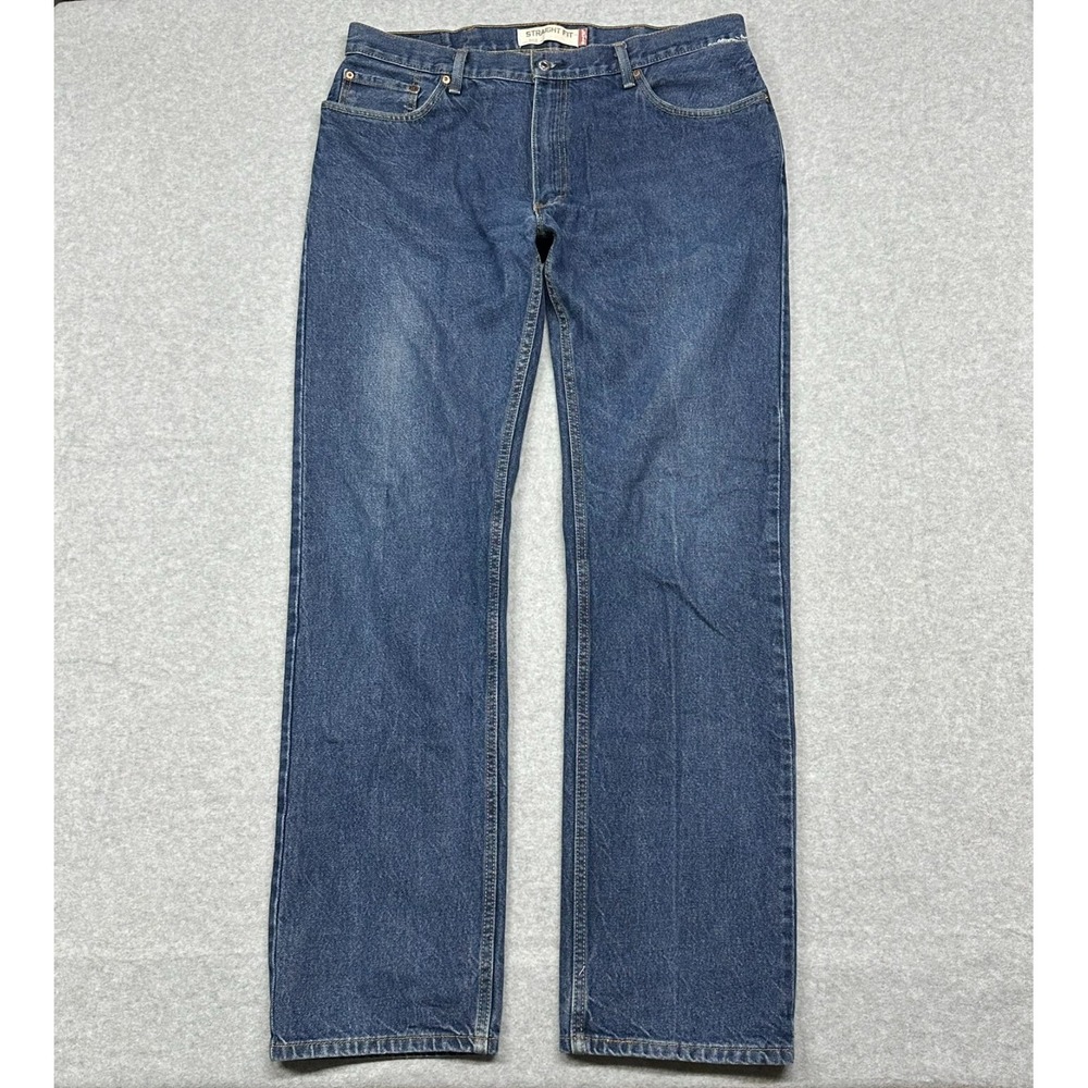 Levis 505 Jeans Mens 38x36 Blue Denim Straight Leg Y2K 2010 Loose Skater